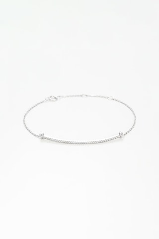 Bracelet Ligne de Diamants - Or blanc et diamants