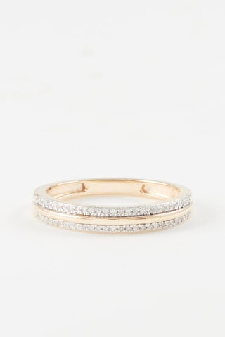 Bague Nawa - 
Or jaune et diamants