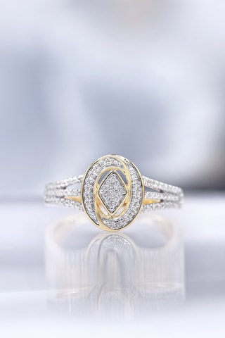 Bague Cloud Or jaune et diamants