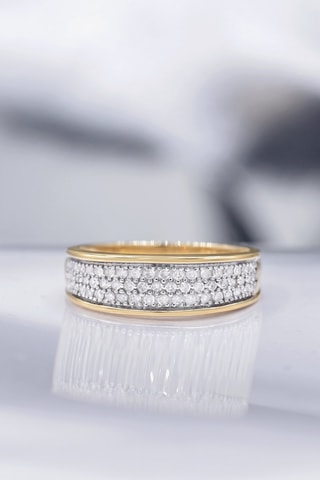 Bague Stars cover your skies Or jaune et diamants