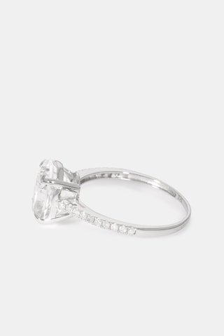 Bague Eclat de soleil - Or blanc, diamants et topaze