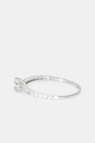 Bague Lumière d'Aurore - Or blanc, diamants et topaze