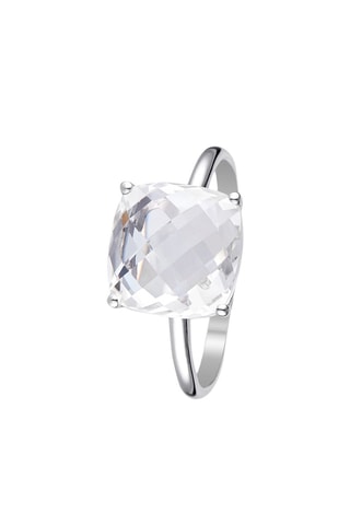 Bague Amathia - Or blanc et topaze