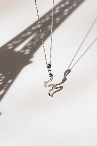 Pendentif Saly - Or blanc et diamants