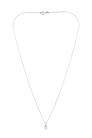 Pendentif Akna - Or blanc et diamants