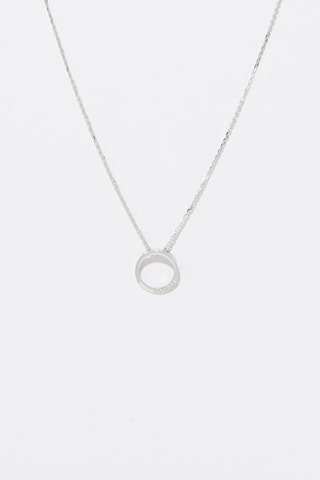 Pendentif Cercle - Or blanc et diamants