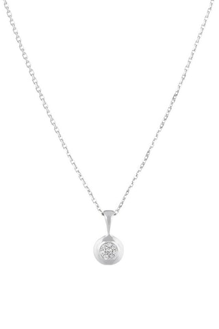 Pendentif Bombe - Or blanc et diamants