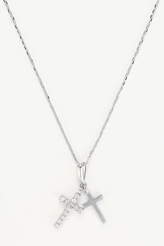 Pendentif Ma Foi - Or blanc et diamants