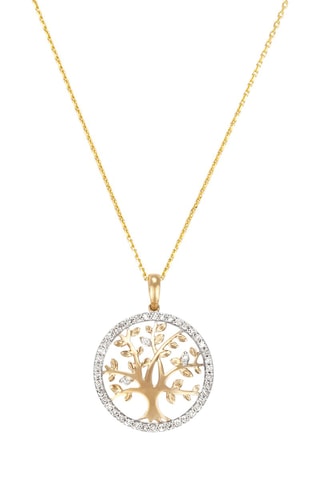 Pendentif Vita - Or jaune et blanc et diamants