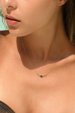 Collier Anastasia - Or jaune et topaze