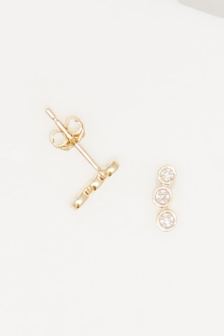 Puces Tres - Or jaune et diamants