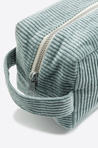 Velours Toilettas - Zeegroen