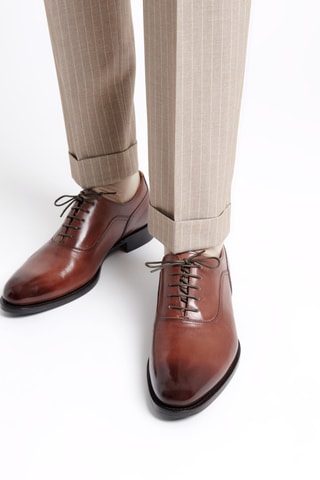 Kalfsleren Brogues - Bruin