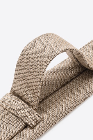 Corbata - Marrón y blanco