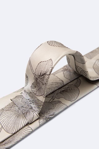 Corbata de seda - Beige claro