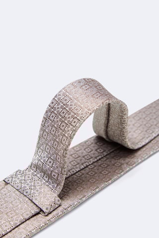 Zijden Stropdas - Beige