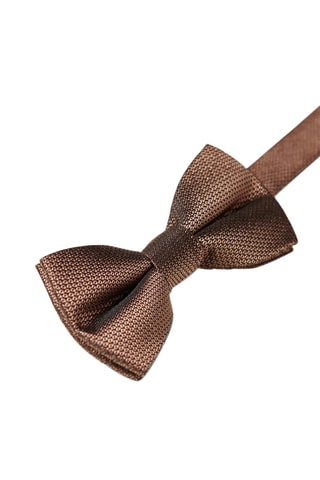 Pajarita de seda - Marrón oscuro