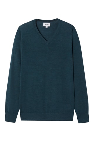 Jersey de lana merino - Azul oscuro