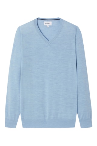 Jersey de lana merino - Celeste