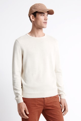 Jersey de algodón orgánico - Beige