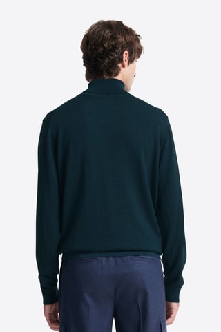 Jersey de lana merino - Azul marino