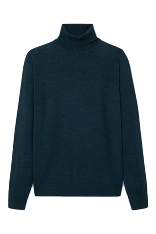 Jersey de lana merino - Azul marino