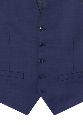 Chaleco de traje de lana - Azul marino