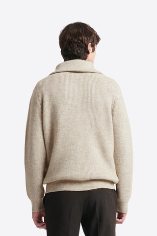 Cárdigan - Beige jaspeado