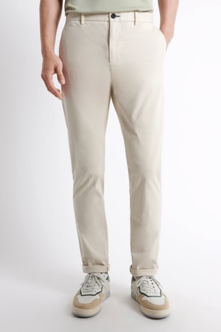 Pantalón chino slim fit de algodón orgánico - Beige
