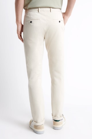 Pantalón chino slim fit de algodón orgánico - Beige