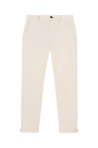 Pantalón chino slim fit de algodón orgánico - Beige