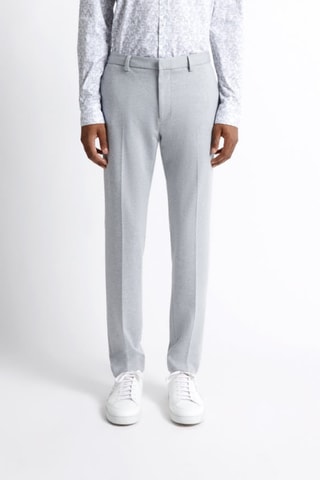 Pantalón chino - Gris claro jaspeado