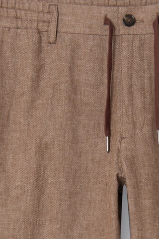 Pantalón de lino - Marrón jaspeado