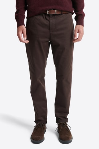 Pantalón chino de algodón orgánico - Marrón