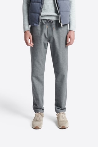 Pantalón - Gris claro jaspeado