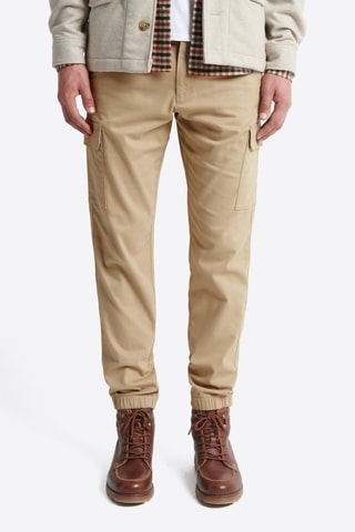 Pantalón cargo slim fit - Beige