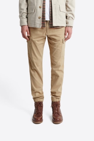 Pantalón cargo slim fit - Beige