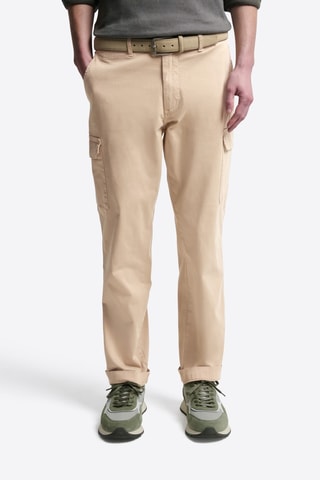 Pantalón cargo slim fit - Beige