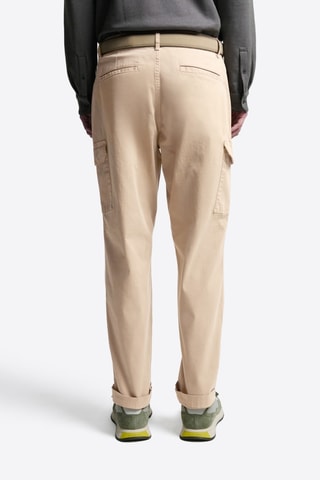 Pantalón cargo slim fit - Beige