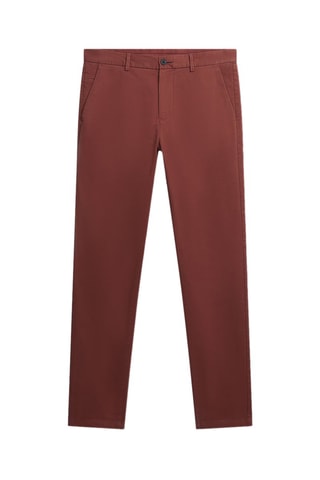 Pantalón chino slim fit - Café