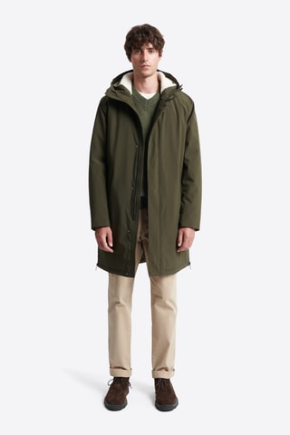 Parka con capucha - Caqui