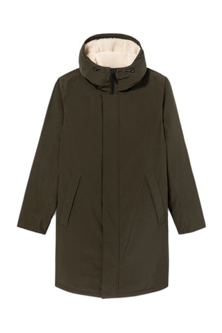 Parka con capucha - Caqui
