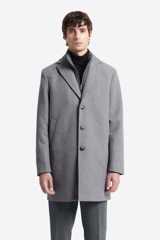 Abrigo de lana - Gris claro