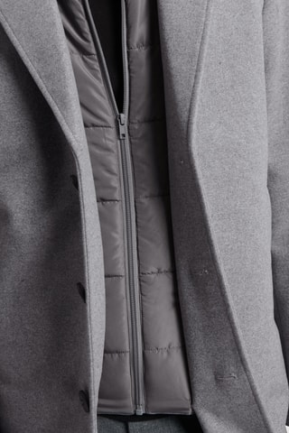 Abrigo de lana - Gris claro