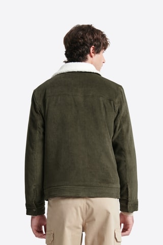 Chaqueta de pana - Verde oscuro