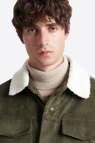 Chaqueta de pana - Verde oscuro