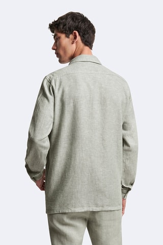 Chaqueta de lino - Verde salvia