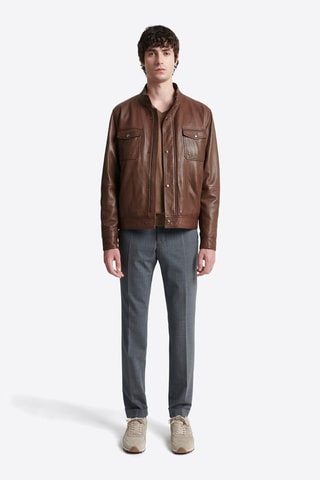 Chaqueta de piel ovina - Marrón