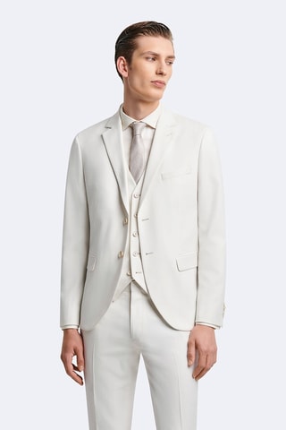 Chaqueta de traje slim fit - Blanco