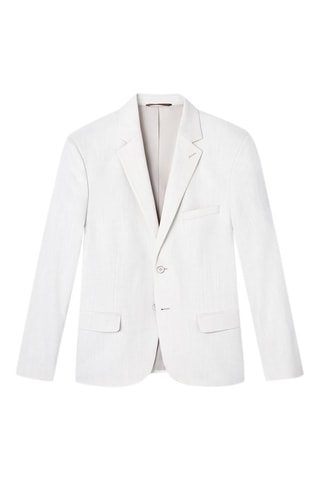Chaqueta de traje slim fit - Blanco